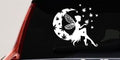 Moon Fairy Cannabis Decal for Cars Trucks Windows Vinyl Sticker