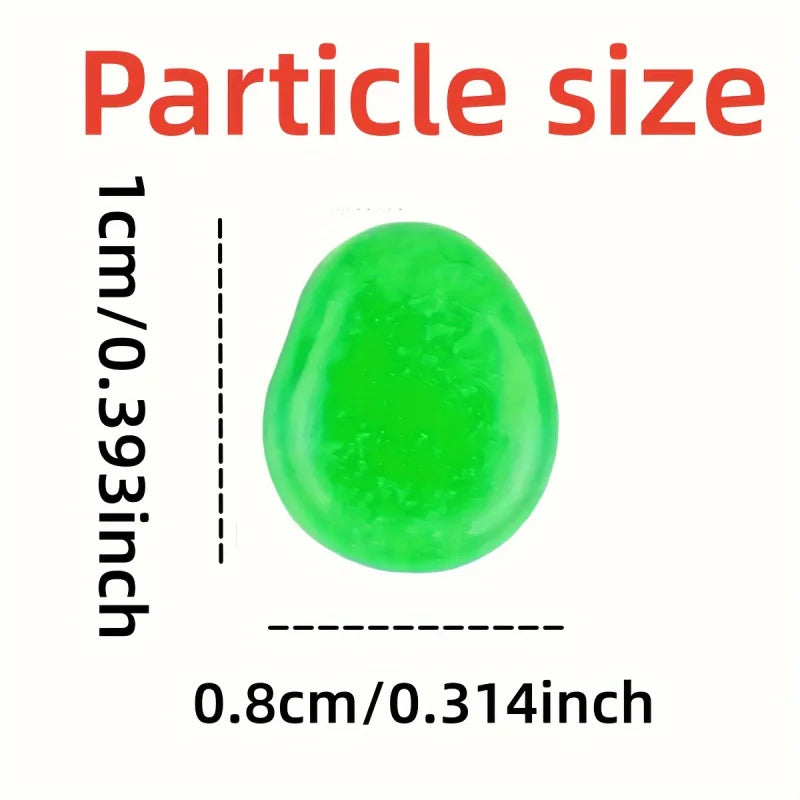 100PCSLuminous stone garden fish tank landscape glow-in-the-dark stone decoration artificial fluorescent color goose stone