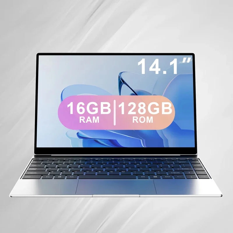 14.1" Ultra Slim Laptop Intel 4405U Win11 Pro 16GB RAM 2TB SSD 1080P Gaming Office Notebook