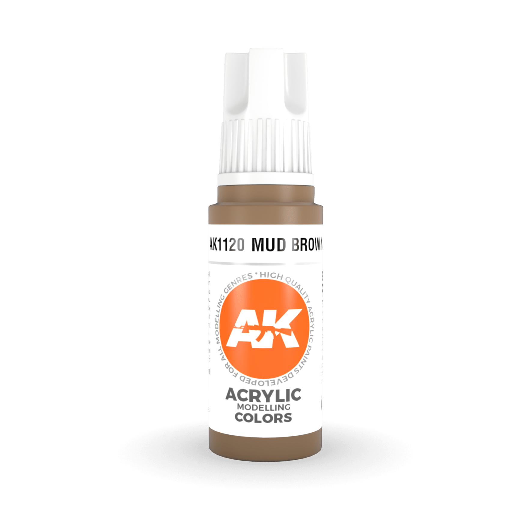 AK Interactive 3rd Gen Acrylic - Mud Brown 17ml (AK11120)-0