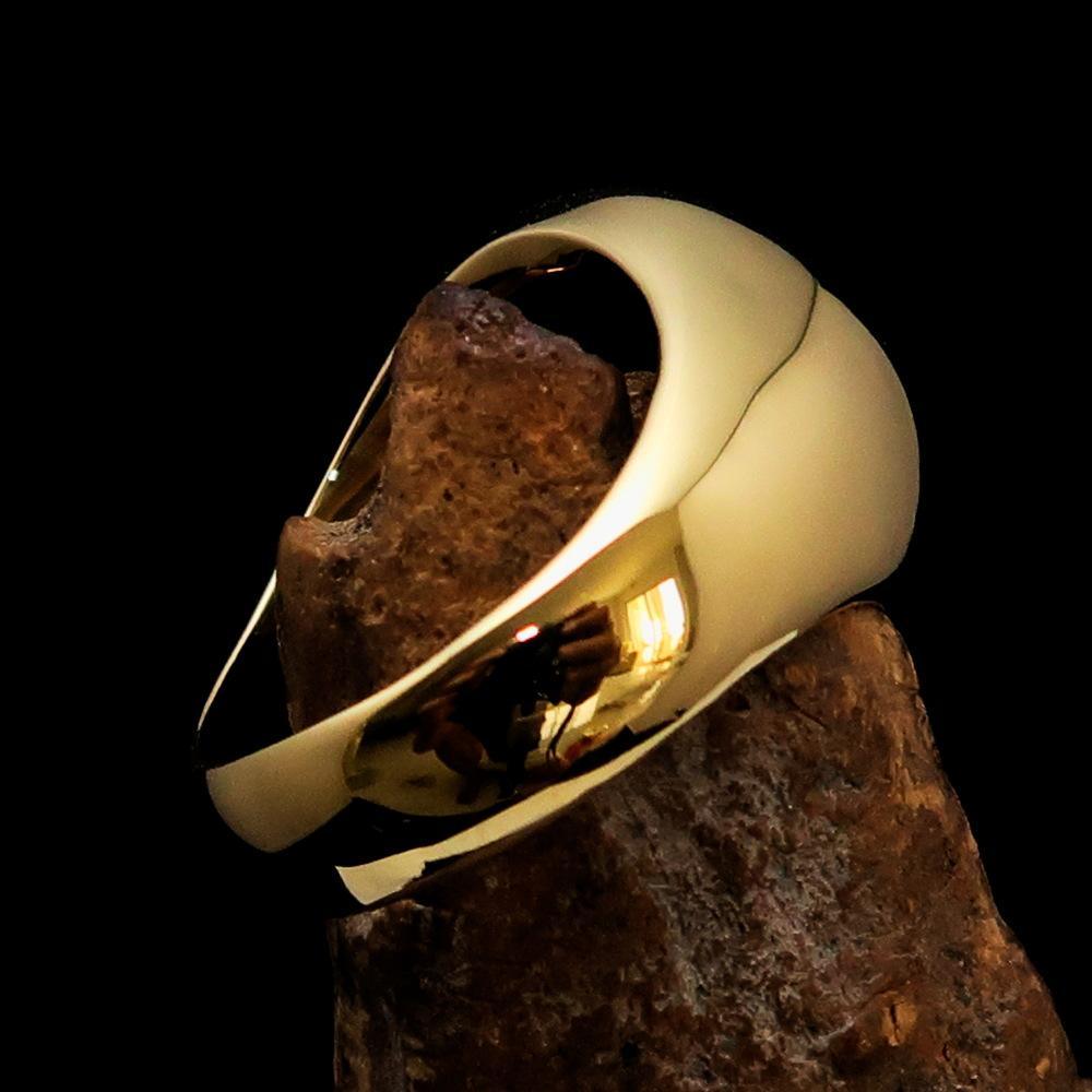 Men's Ring Cannabis Leaf Marihuana Medical Weed Symbol Black