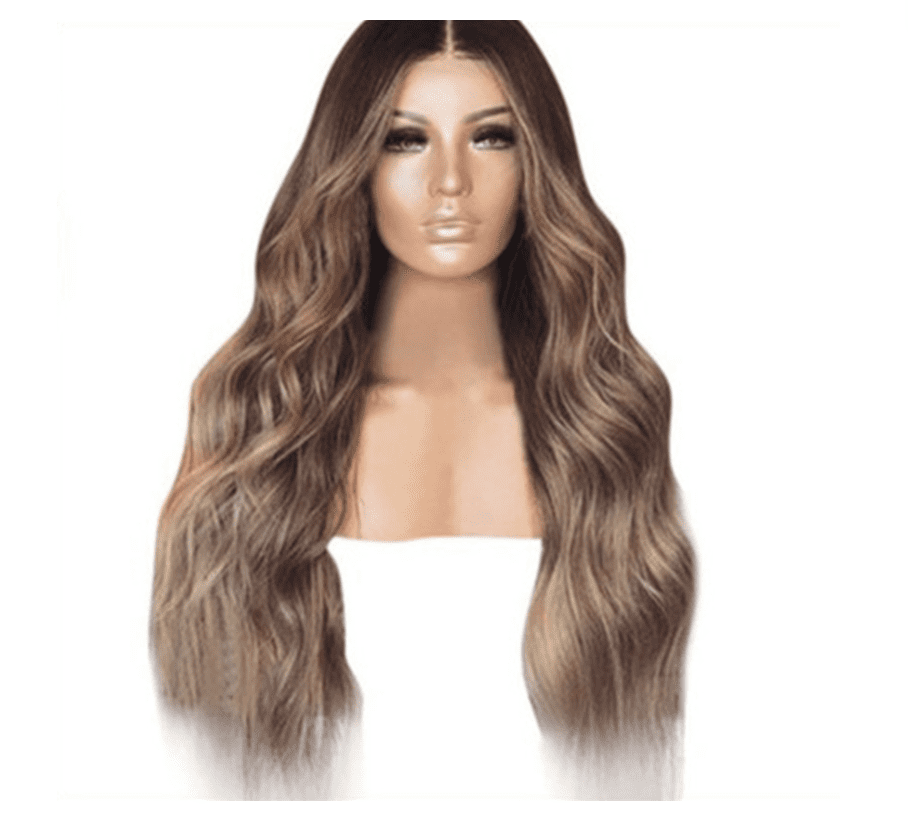 Korean Silk Gradient Long Curly Hair Wig