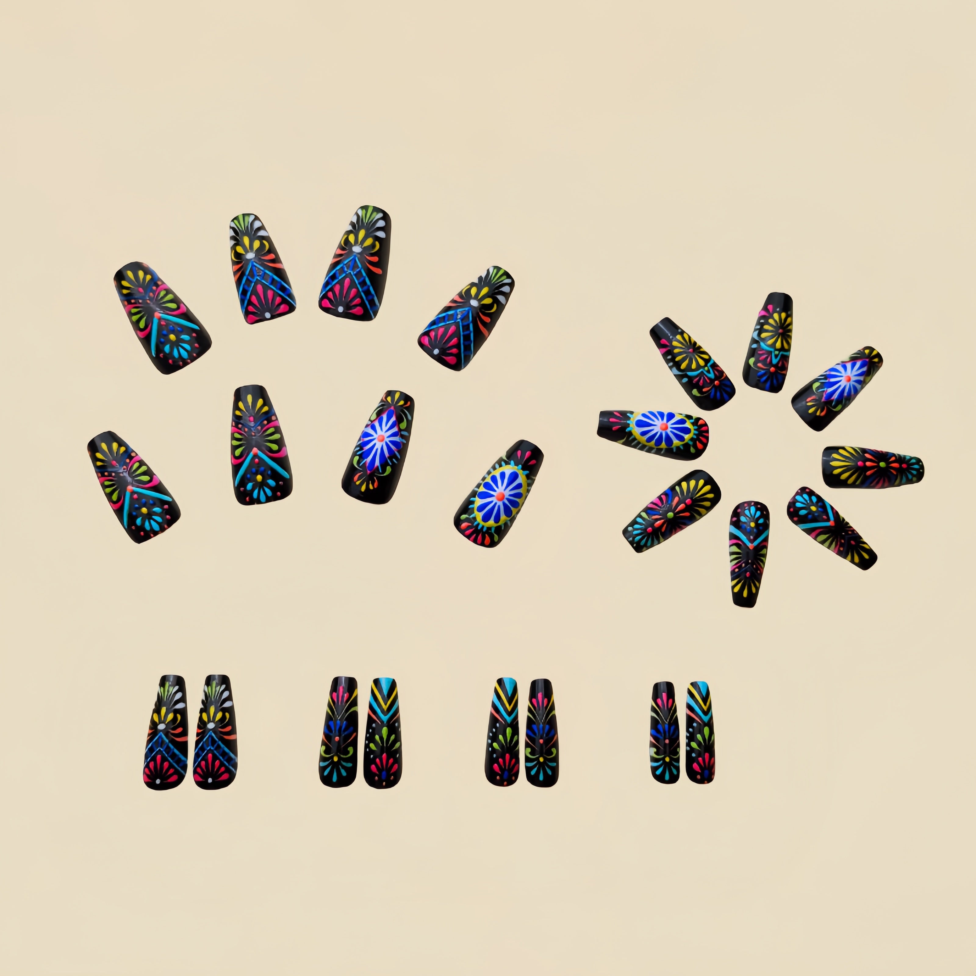 Long Ballet Press-On Nails Set