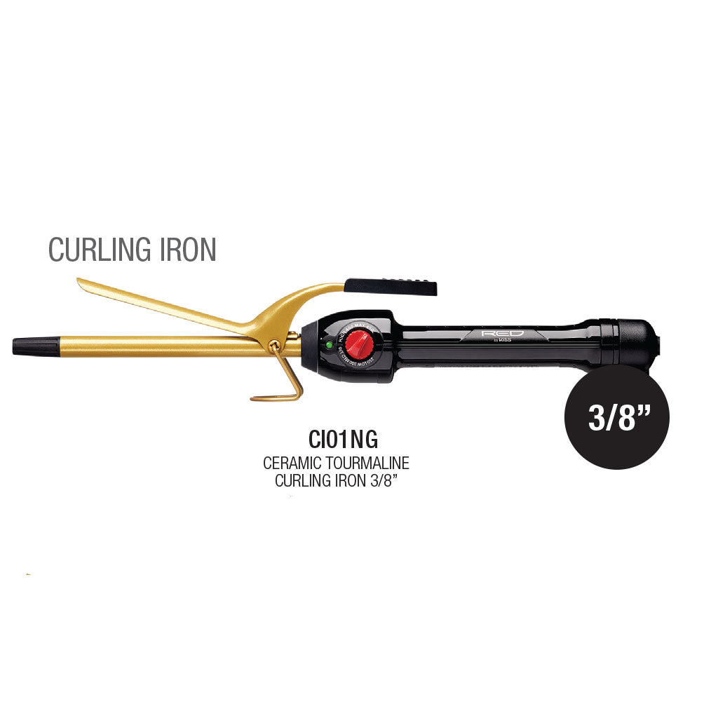 Red By Kiss Ceramic Curling Iron C101NG