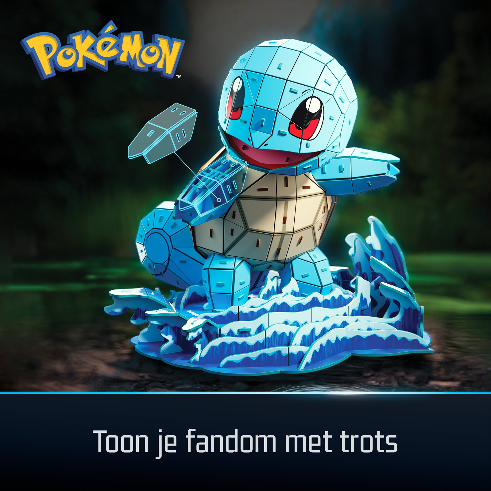 4D Build FDP FAP Pokemon Squirtle GML 3D puzzle 180 kusov rozprávky (6075064)
