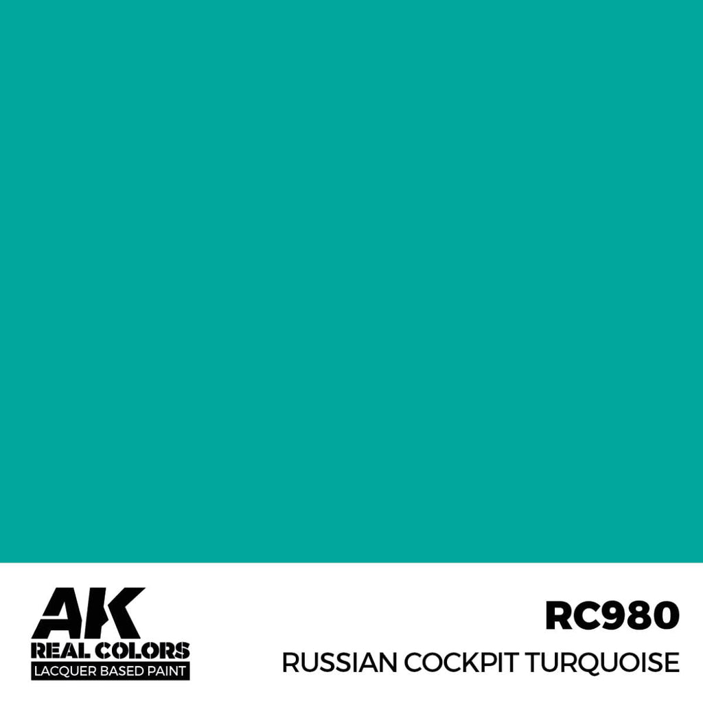AK Interactive Real Colors - Russian Cockpit Turquoise (RC980)