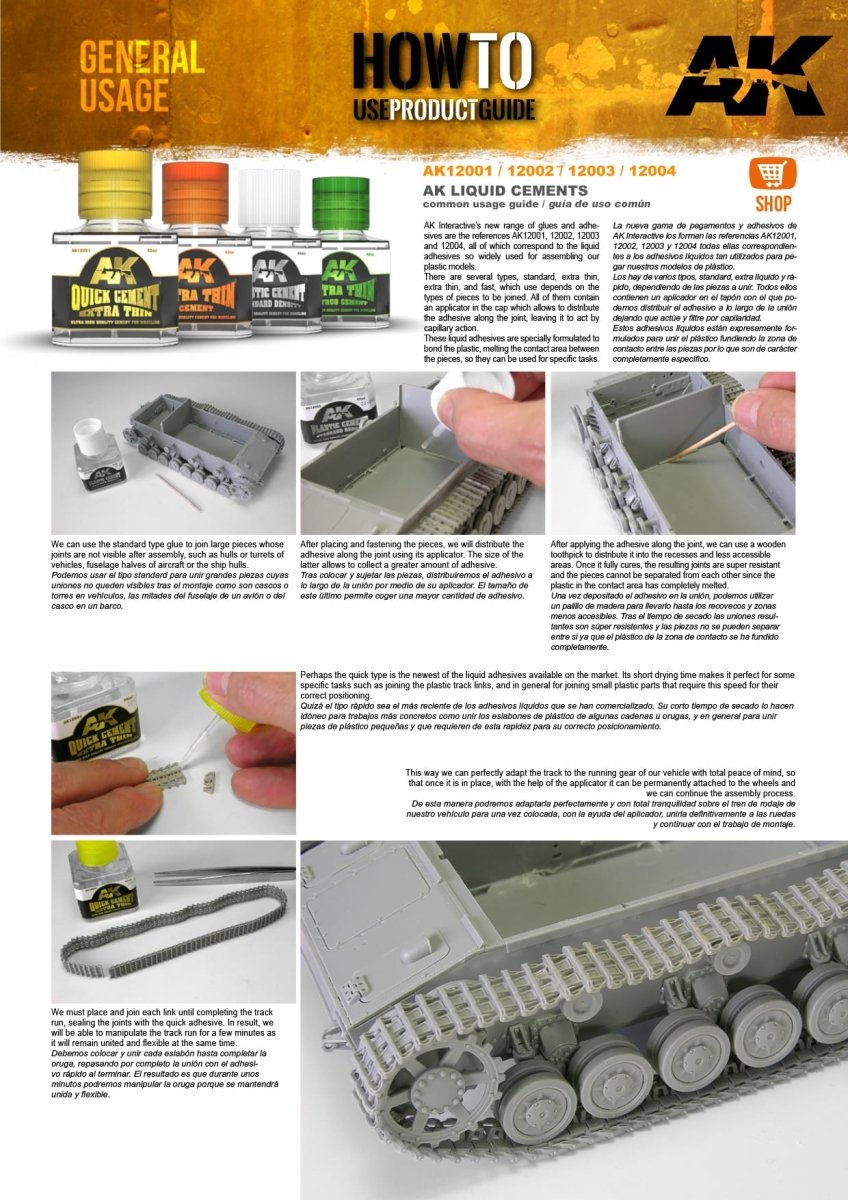 AK Interactive - Refill Quick Cement Extra Thin (Glue) 200ml (AK12001-B)