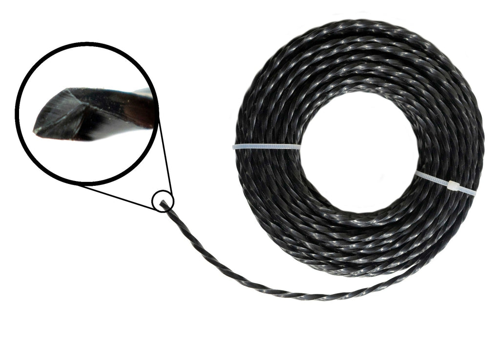 Strimmer Line Black Twist 2.7mm x 15m DIY Tool Accessory Home and Garden Use