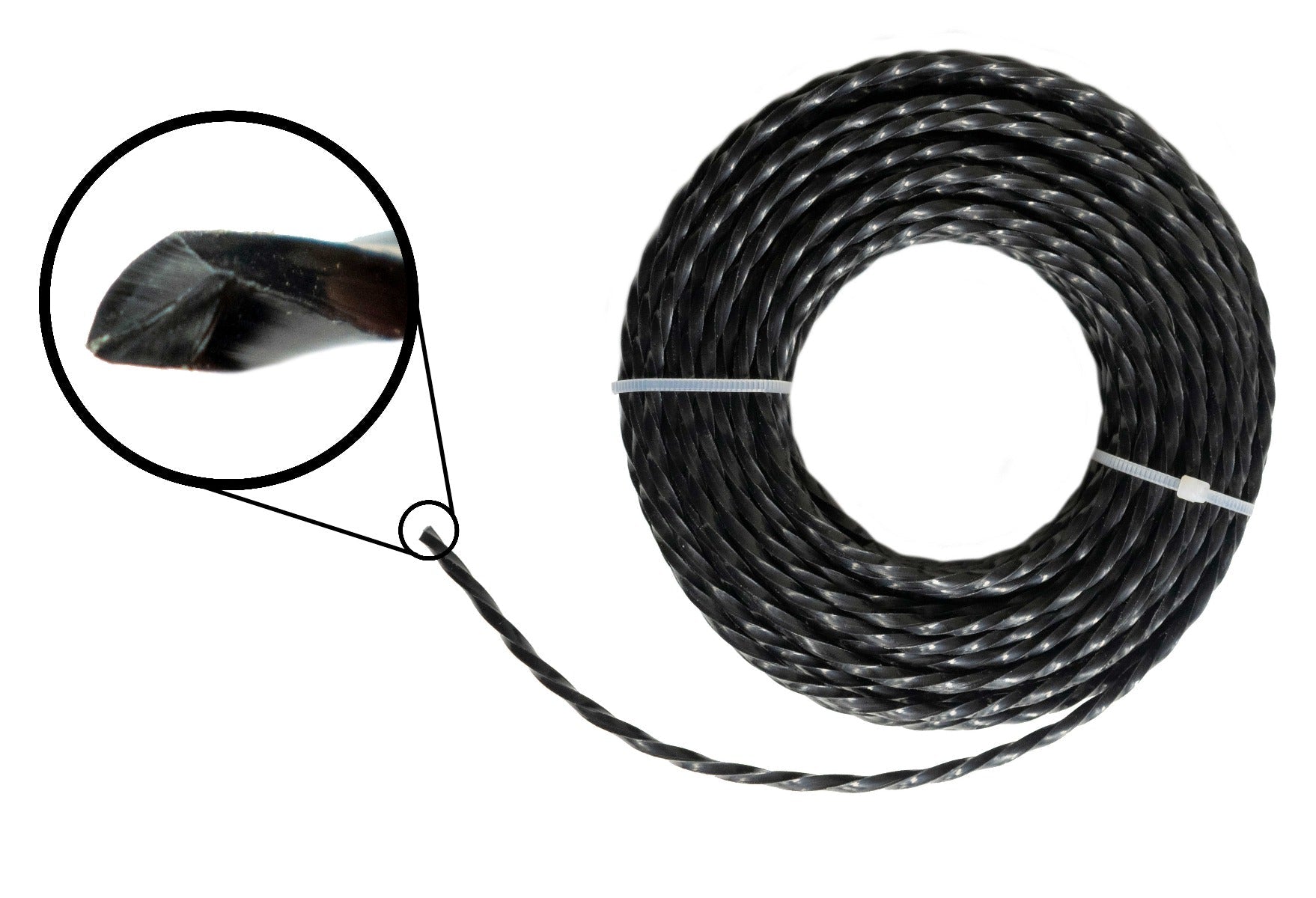 Strimmer Line Black Twist 2.7mm x 15m DIY Tool Accessory Home and Garden Use