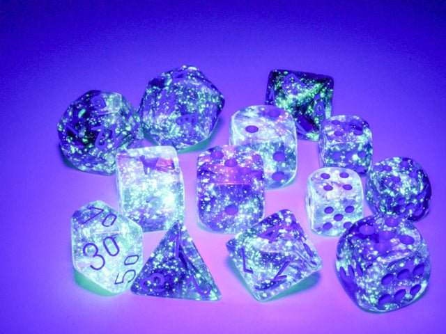 Chessex - Nebula 16mm D6 Dice Block - Luminary Nocturnal Blue Dice Block
