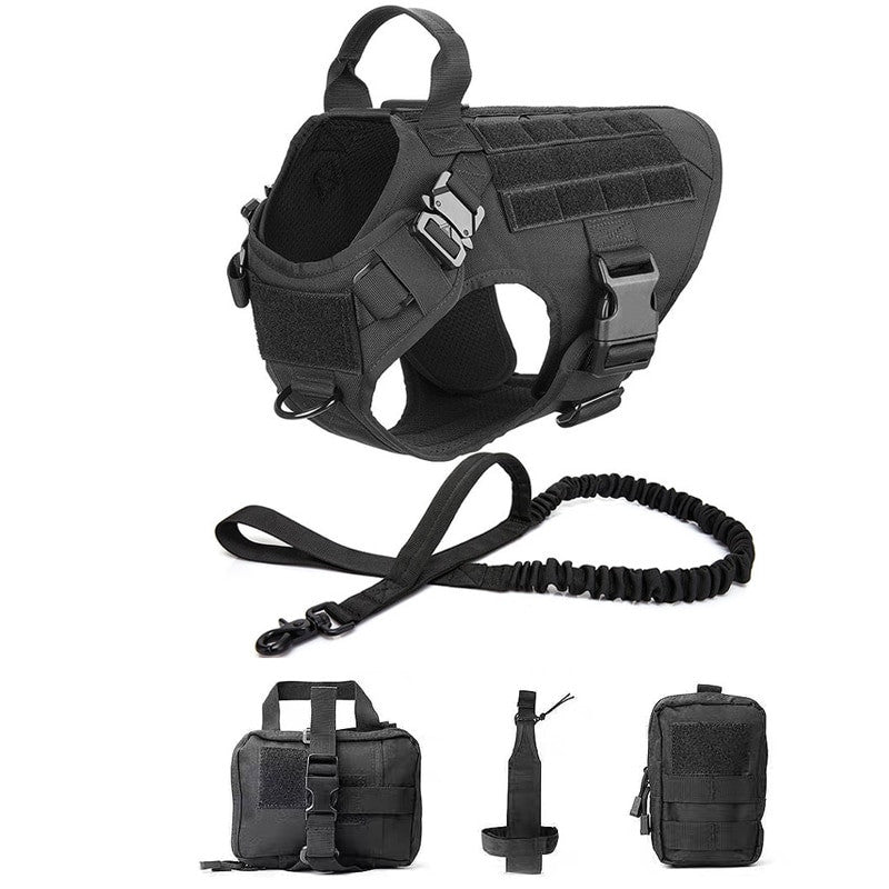 Tactical Dog Harness and Leash Set-14