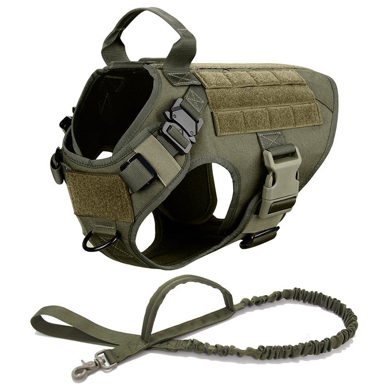 Tactical Dog Harness and Leash Set-10