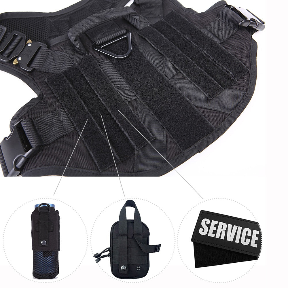 Tactical Dog Harness and Leash Set-5