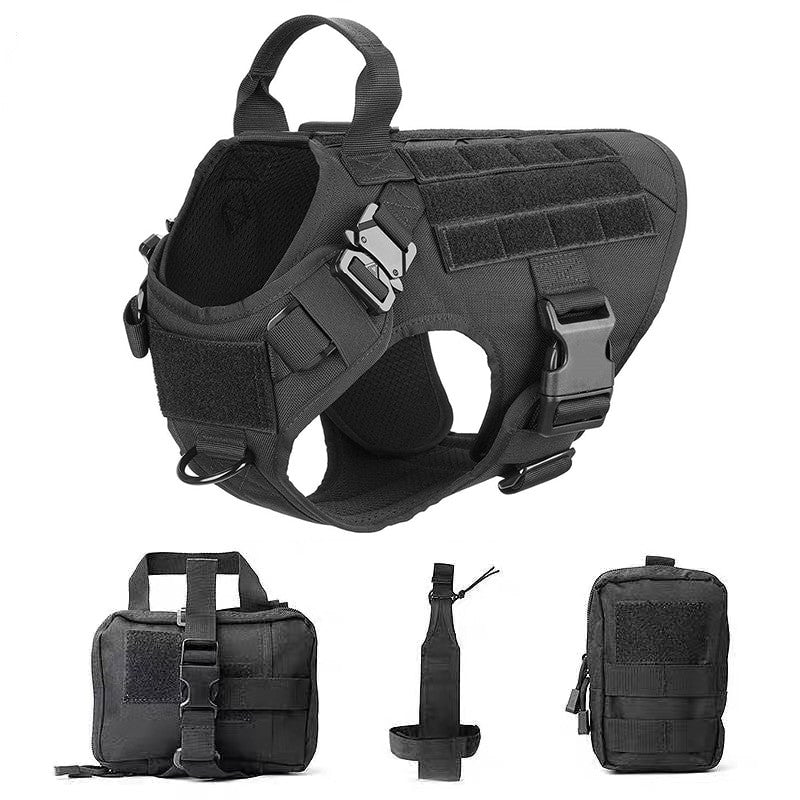 Tactical Dog Harness and Leash Set-19