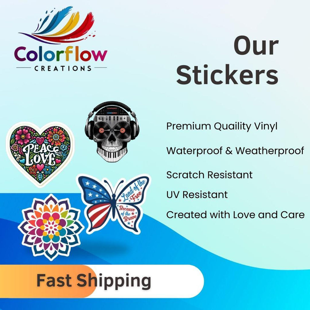 ColorFlow | Cannabus Sticker | Weed Van Decal for Stoners | Retro Marijuana Bus Vinyl | Funny 420 Cannabis Gift for Smokers