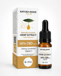 Natura Inside Full Spectrum Cannabis Oil – 50% CBD with Piperine, Pyr Series, 10ml