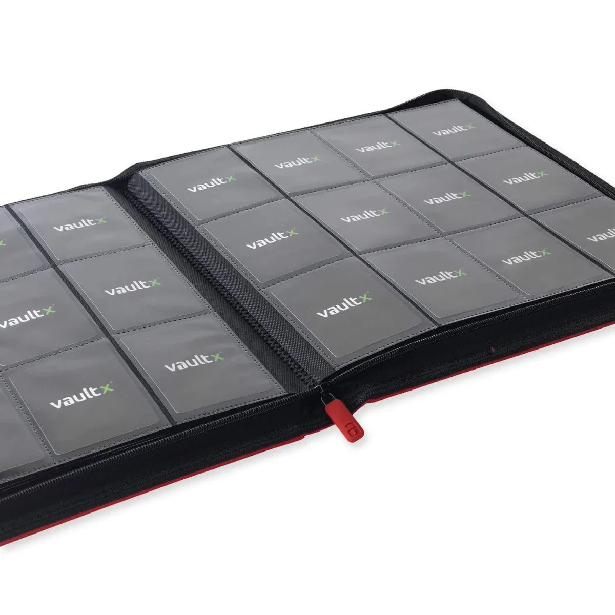 VaultX Exo-Tec Zip Binder - 12 Pocket - Red